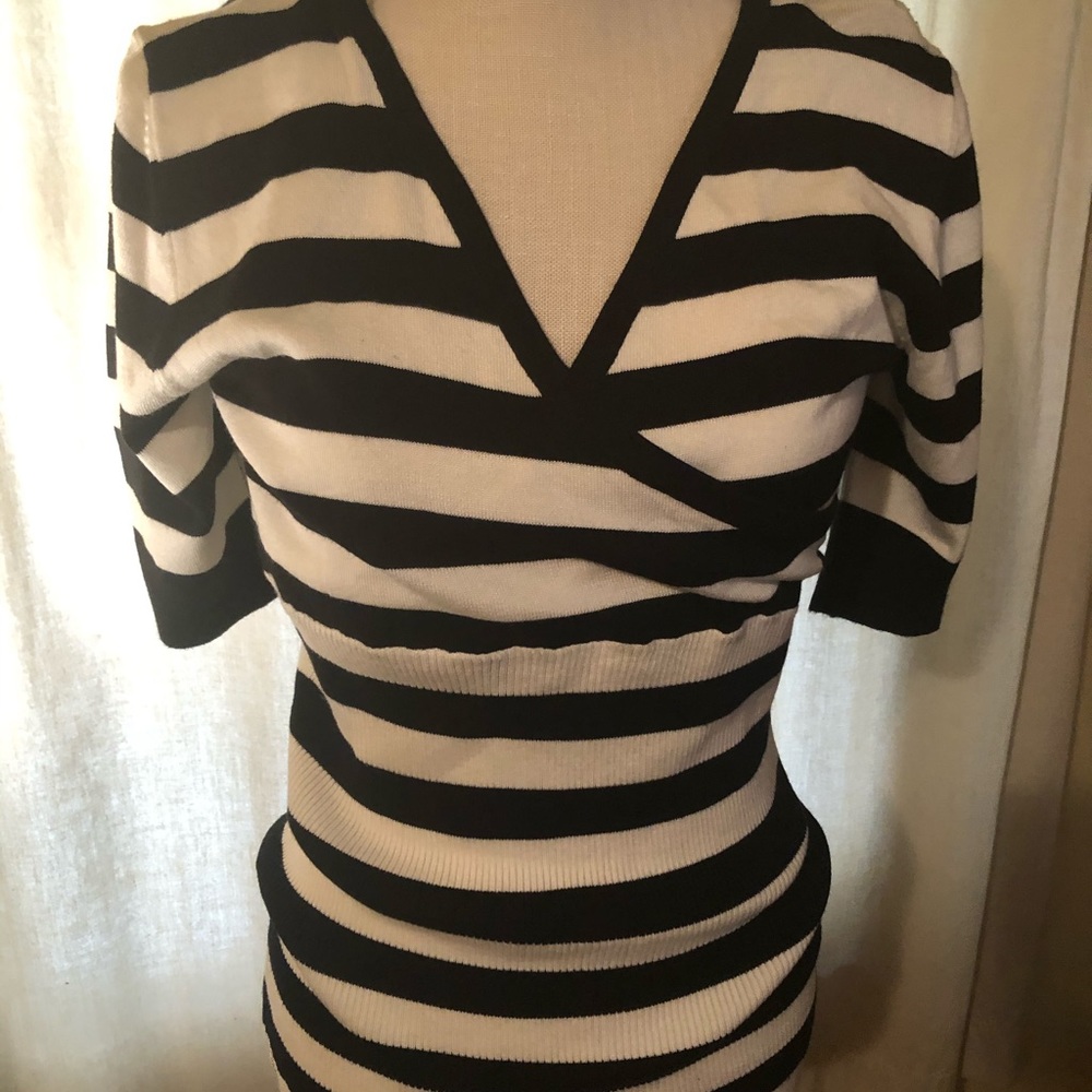 Black/White Blouse